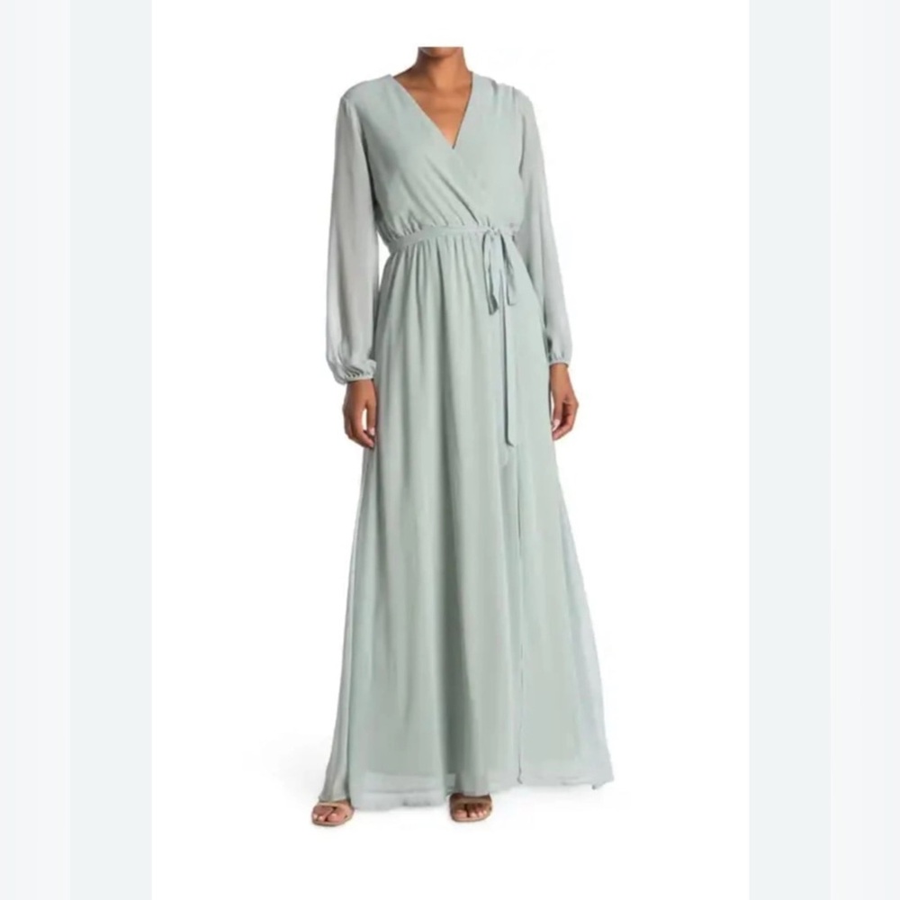 MARINA Long Sleeve Maxi Dress/ wedding guest dress/prom